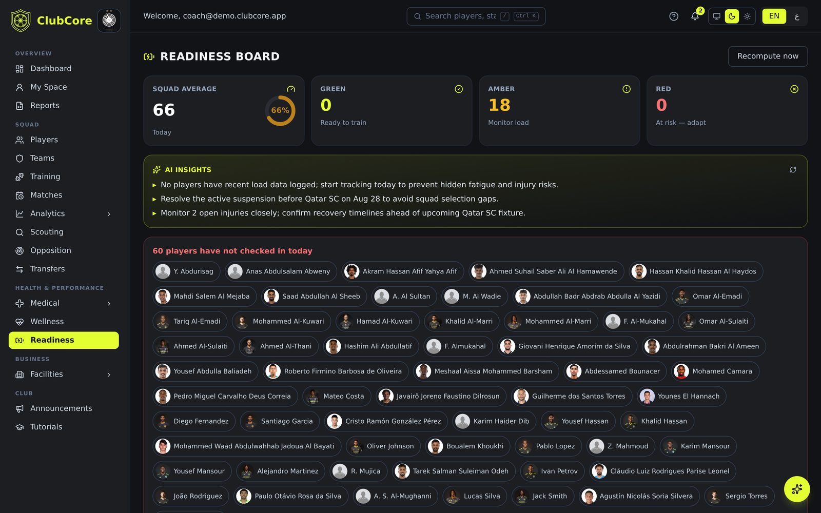 The player app